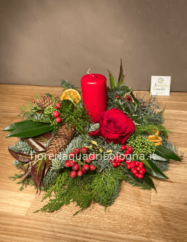 Centrotavola con candela